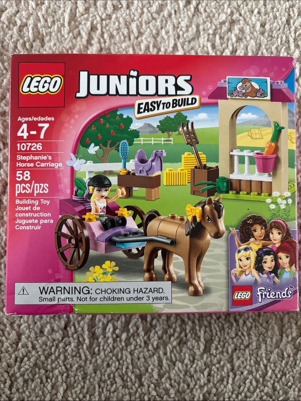 LEGO Friends Stephanie’s Horse Carriage 10726 | Retired Set | 58 Pieces Ages 4-7
